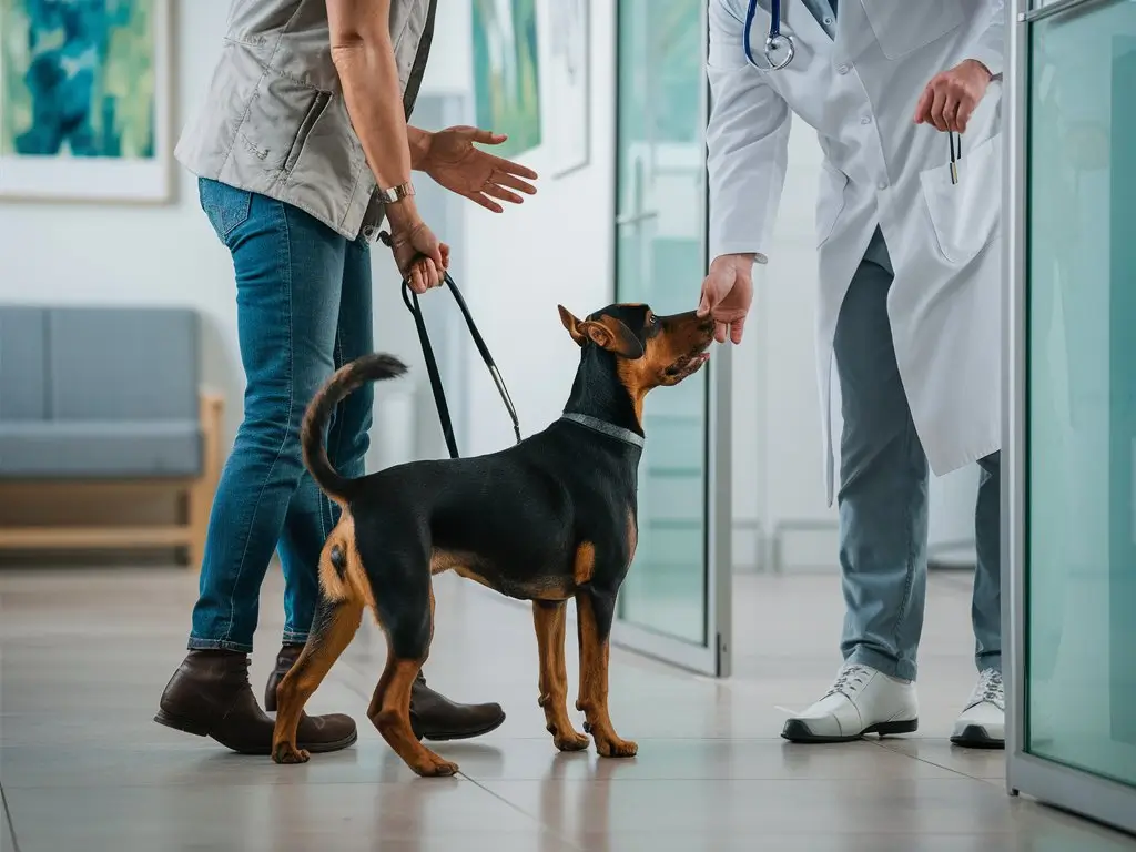 dono levando cao em veterinario