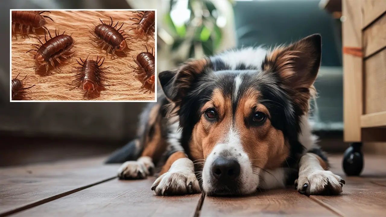 cachorro com alergia de pulga