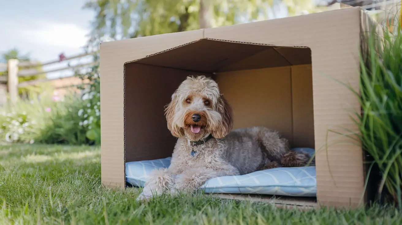 casinha de cachorro de papelao