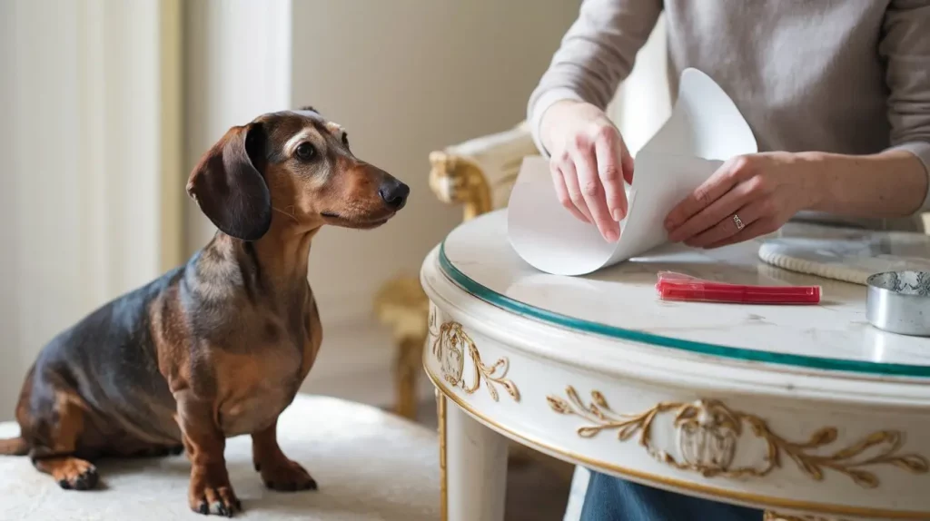 como fazer cone para cachorro de papelao