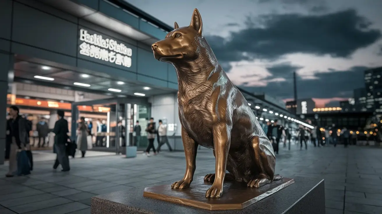 estatua cachorro filme sempre ao seu lado