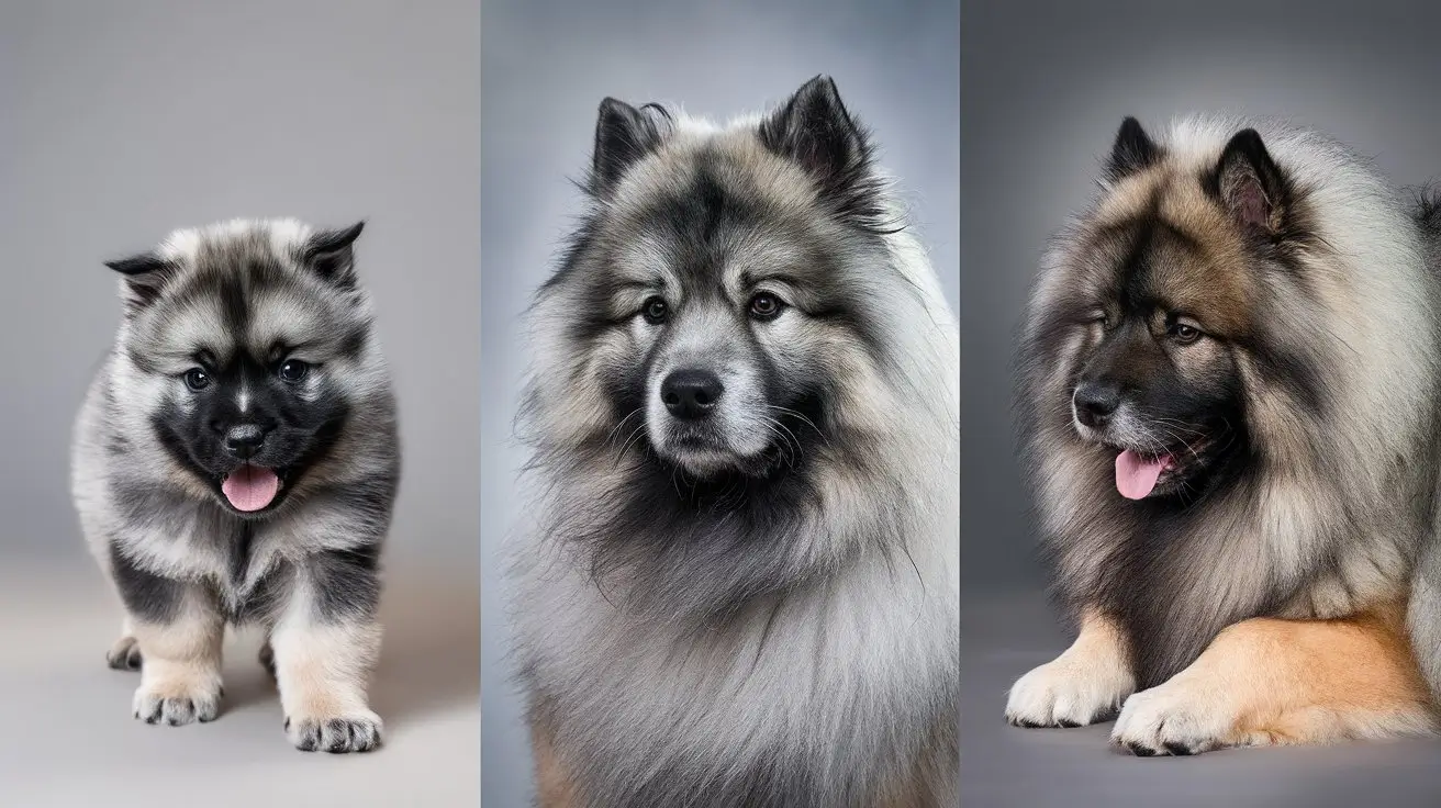 keeshond fases da vida