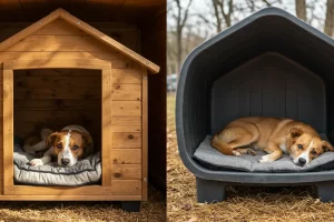 comparacao-entre-casinha-de-madeira-e-plastico-cachorro