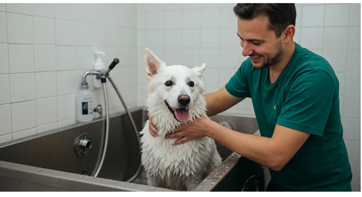 cuidados ao usar shampoo branqueador para cachorro