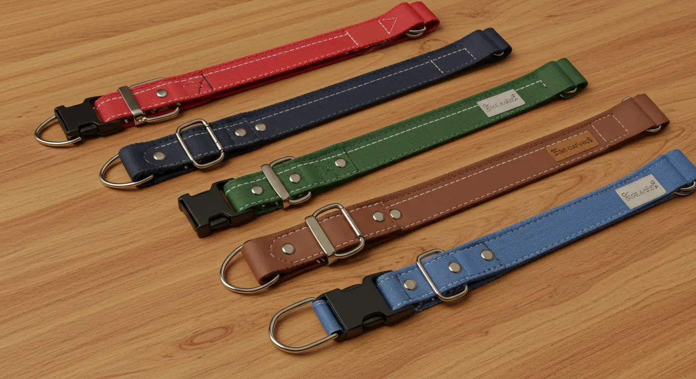 materiais para coleiras de cachorro
