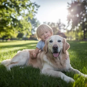 golden retrieve para criacas